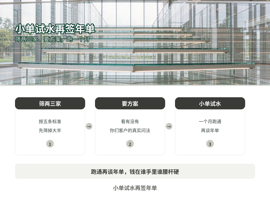 试水再签长单