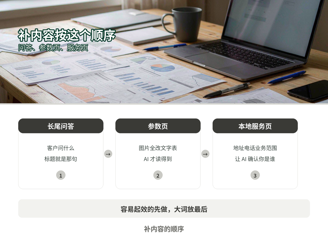补内容的顺序