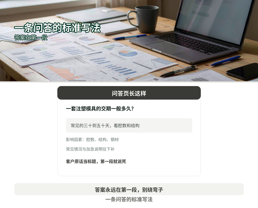 一条问答的标准写法