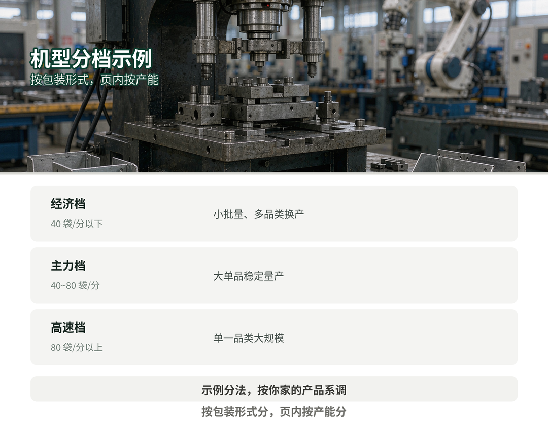 机型分档示例