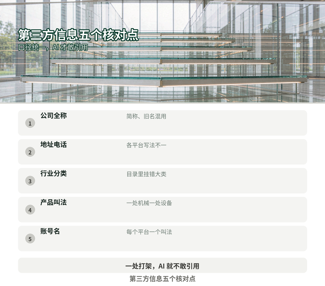 第三方信息的一致性