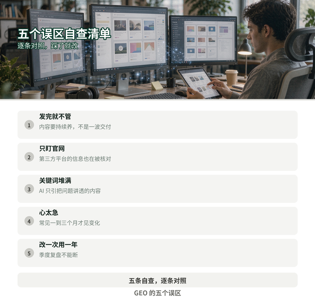五个误区自查清单