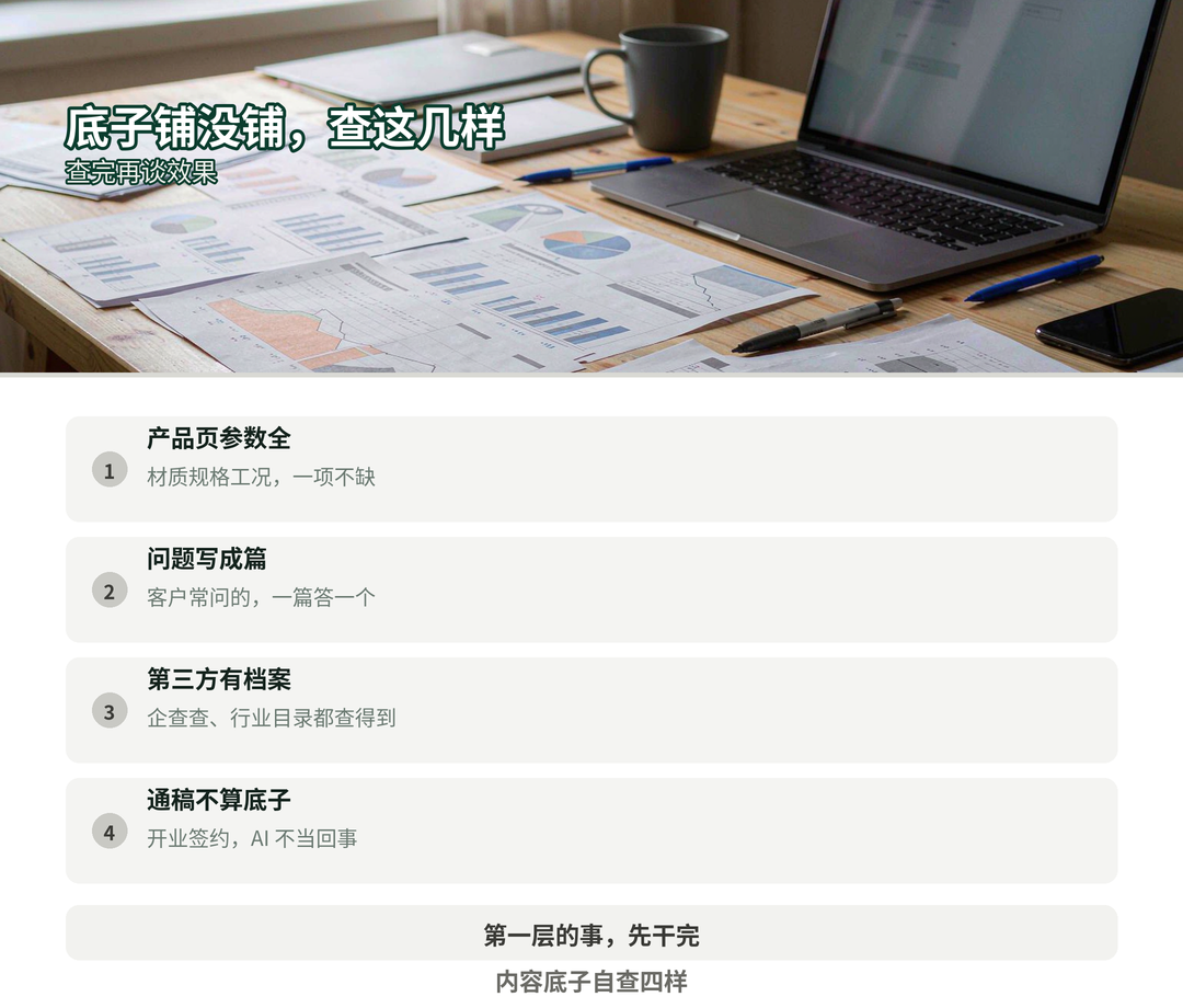 内容底子自查的几样东西