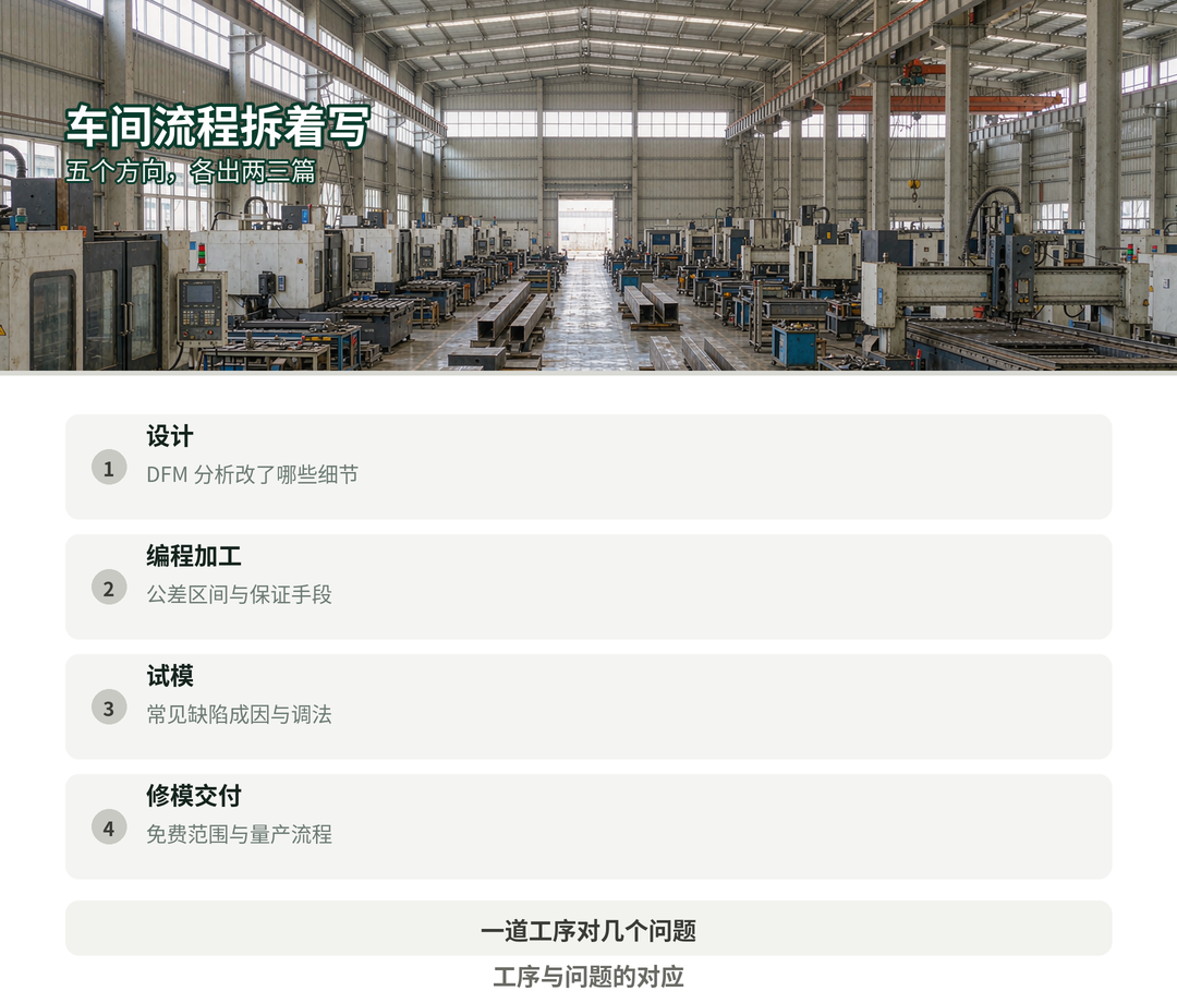 工序与问题的对应关系