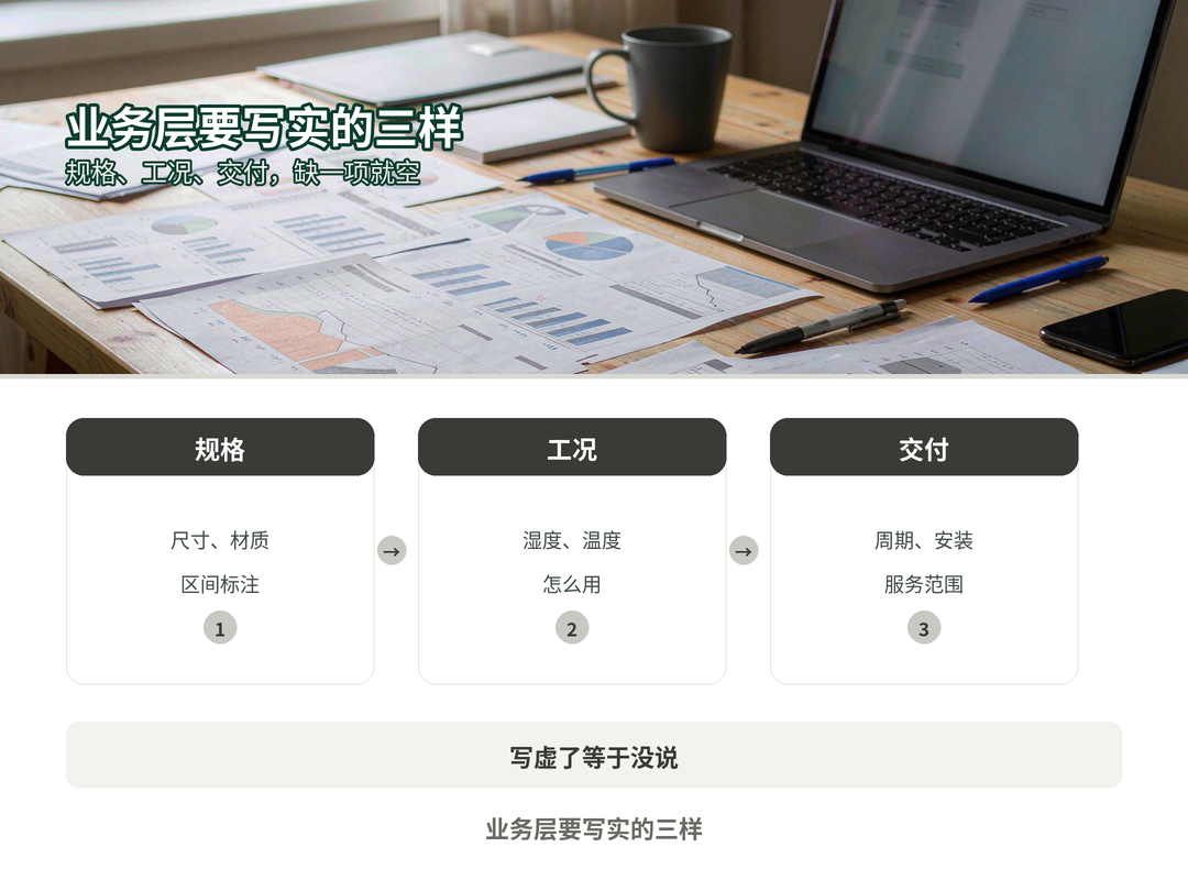 业务层要写实的几项