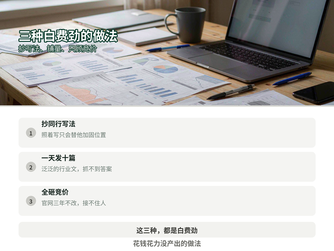 两个白费劲的做法