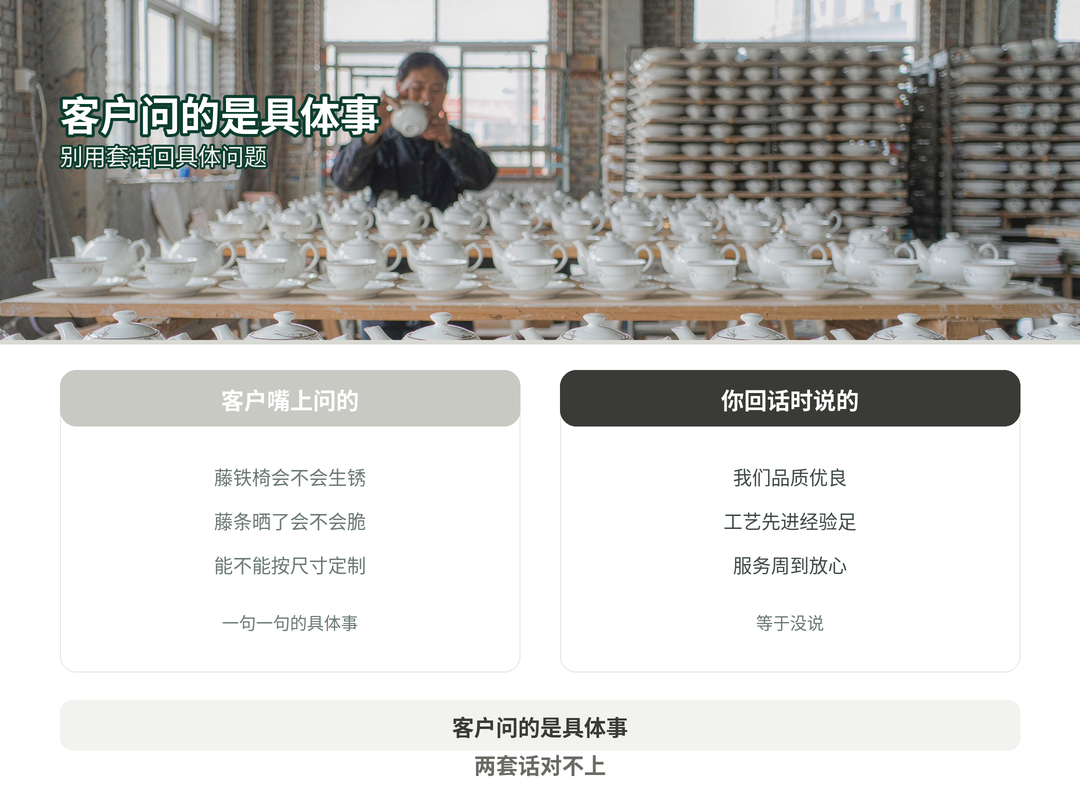 客户问的是具体的事