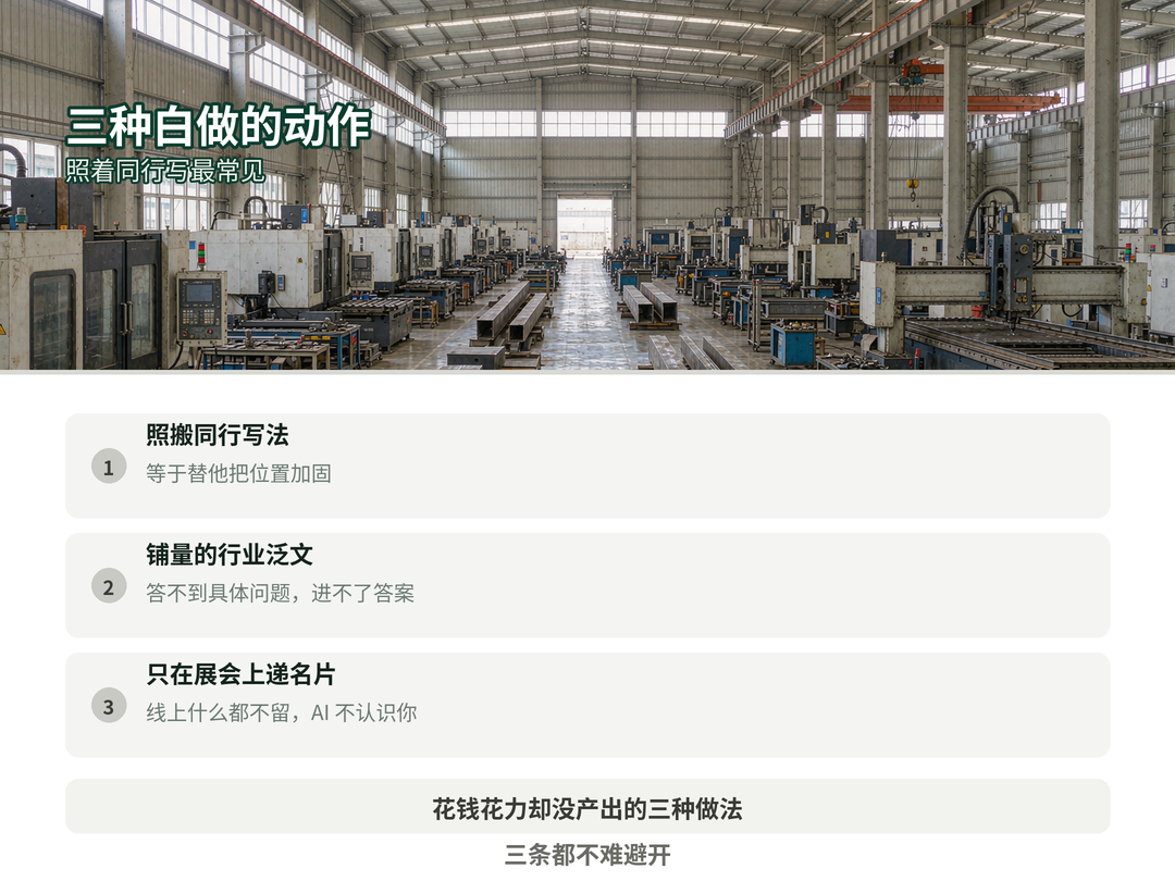 三种白做的动作
