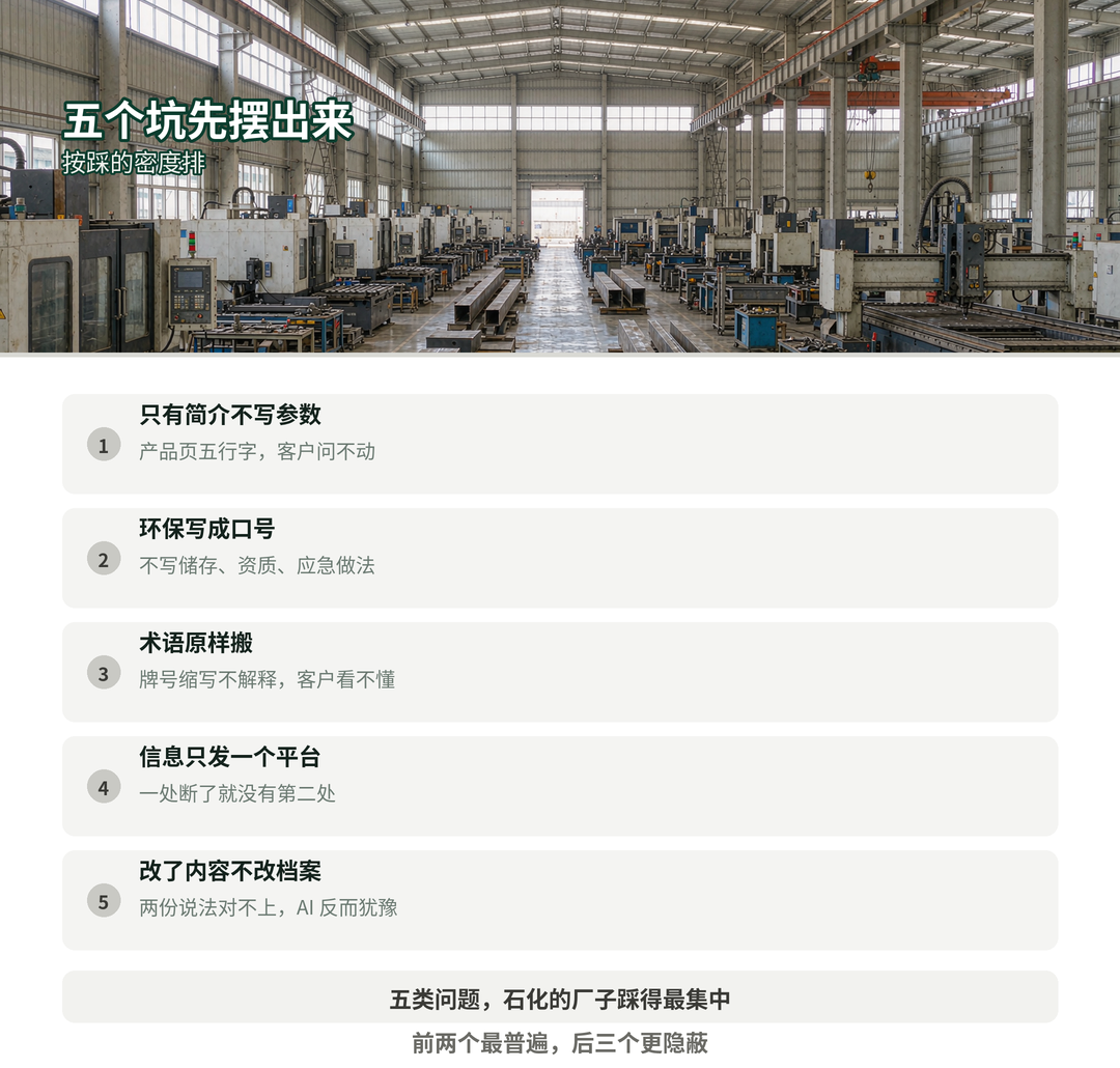 五个坑,先摆出来