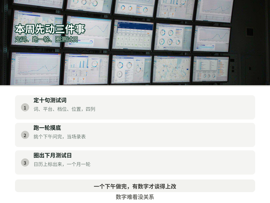 这周先动的三件事