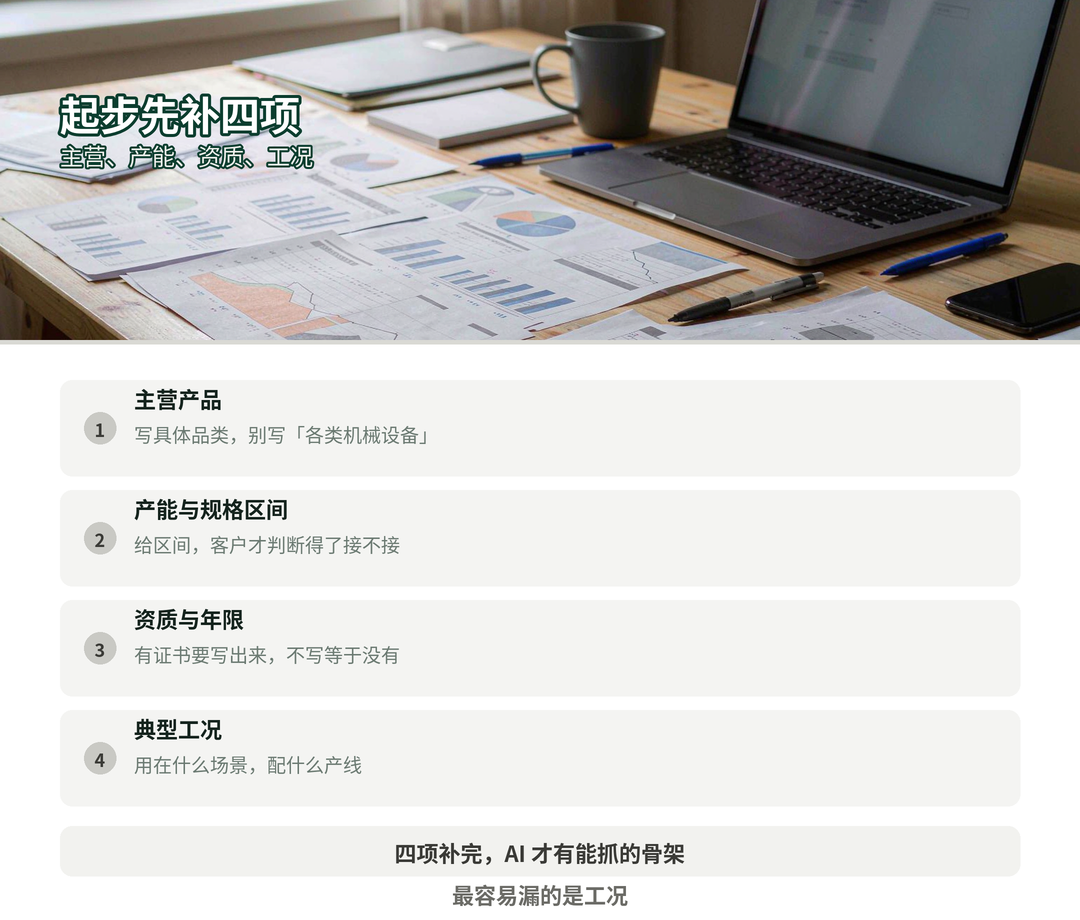 起步先补四项档案