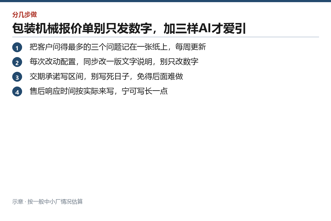 报价单可以补的三样说明