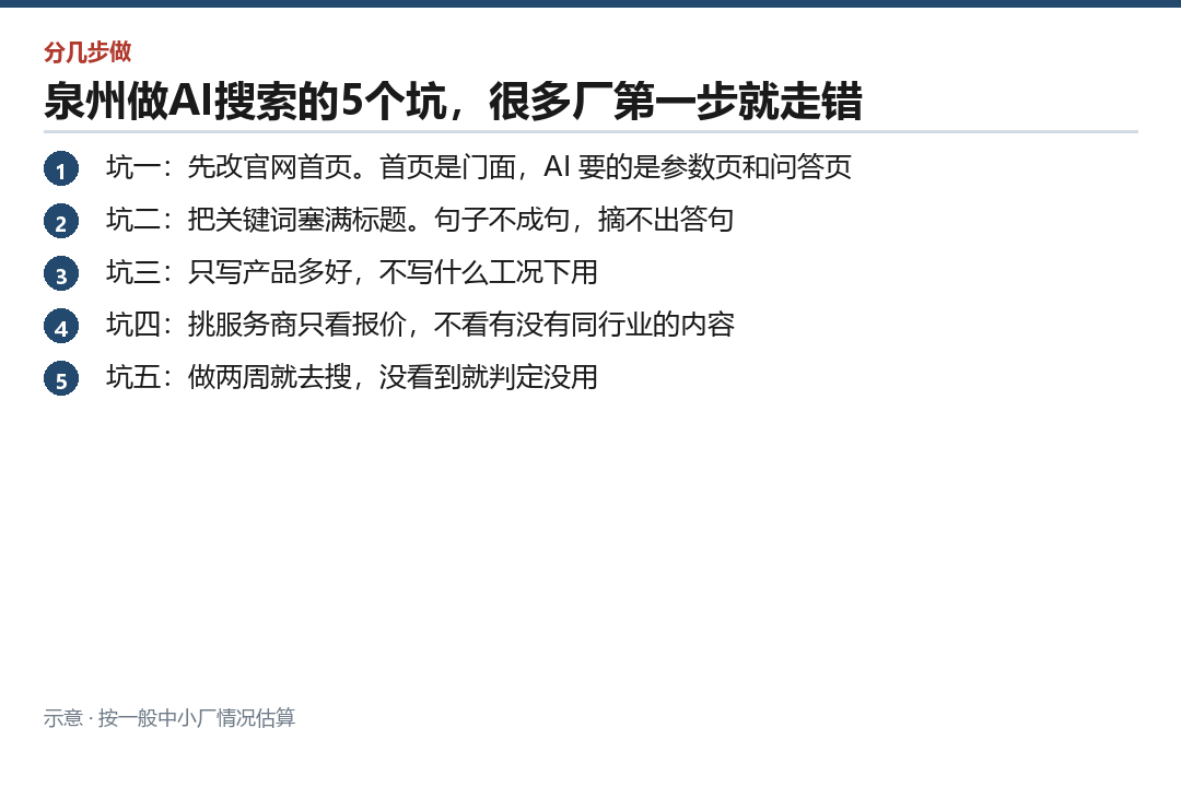 五个常见坑